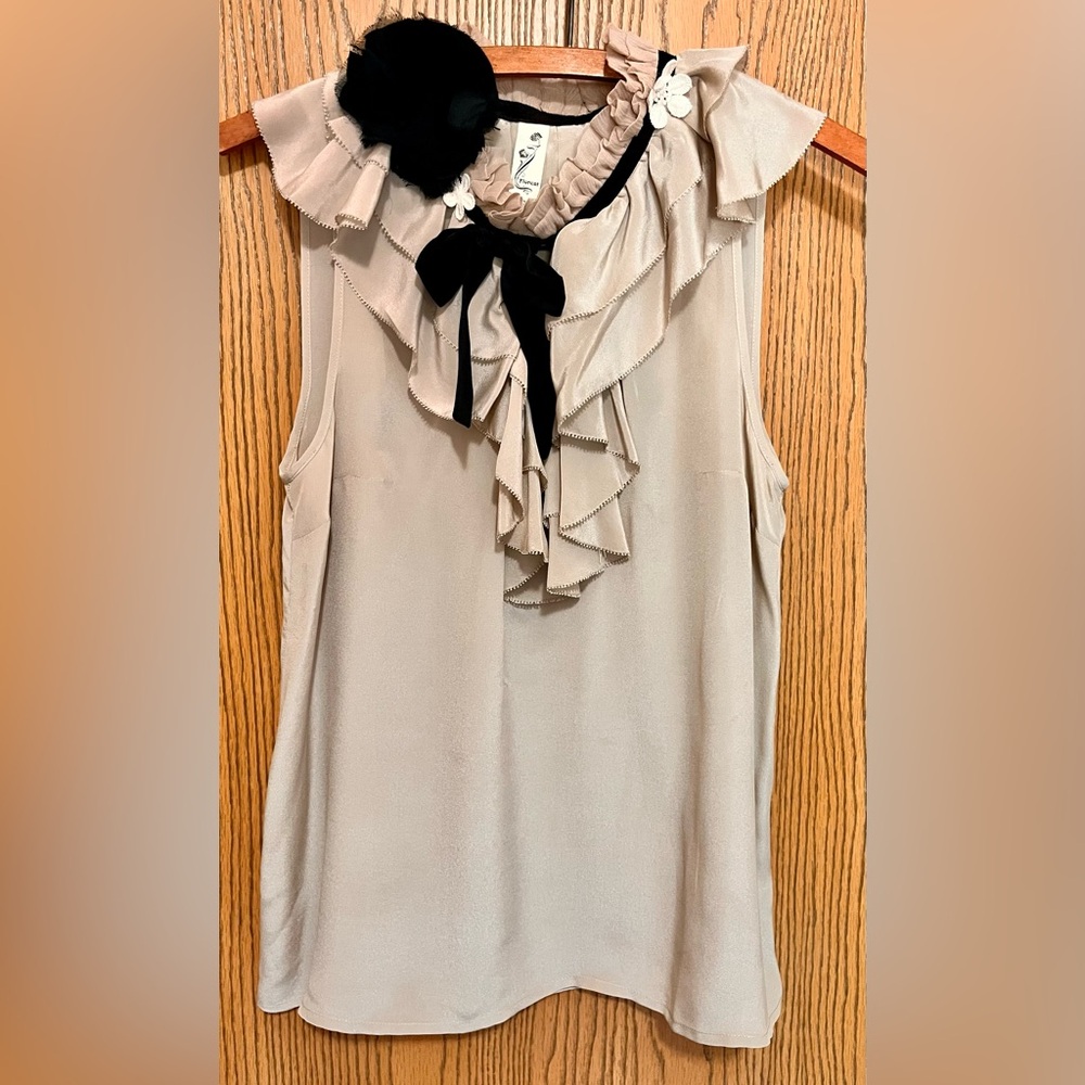 Anthropology 100% Silk Top